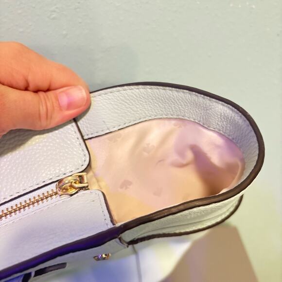 Kate Spade Marti Light Blue Leather Tote & Matching Wallet Set EUC - Picture 13 of 16